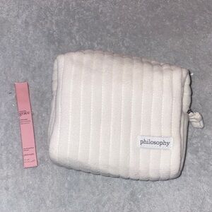 Philosophy Quilted White Bag with Amazing Grace Fragrance